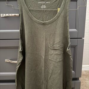 American Eagle Outfitters Khaki Tank Top